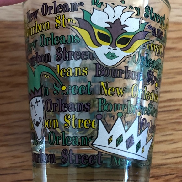 Shot Glass New Orleans Mardi Gras Souvenir - Picture 3 of 4